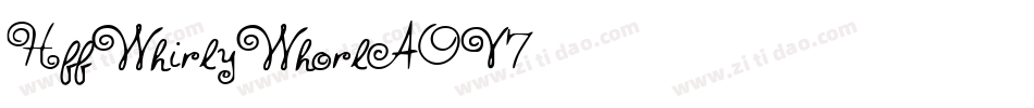 HffWhirlyWhorl-AOV7字体转换