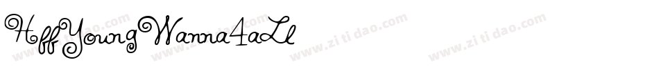 HffYoungWanna-4aLl字体转换