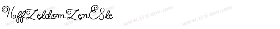 HffZeldomZen-E8le字体转换