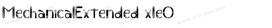 MechanicalExtended-xle0字体转换