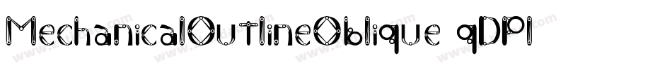 MechanicalOutlineOblique-qDPl字体转换
