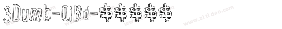 3Dumb-0jBd字体转换