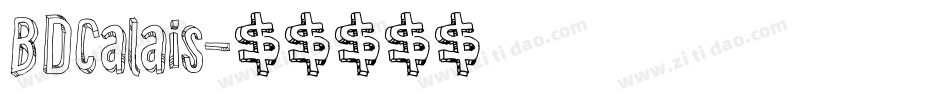 BDCalais字体转换