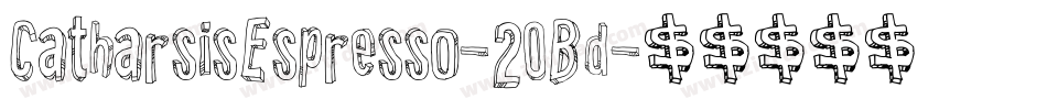 CatharsisEspresso-2OBd字体转换