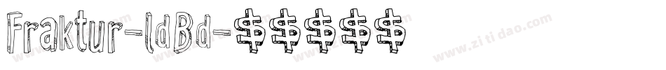 Fraktur-ldBd字体转换