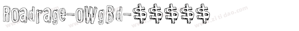 Roadrage-owgBd字体转换