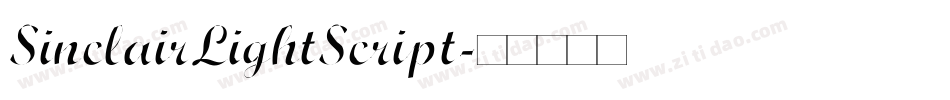 SinclairLightScript字体转换