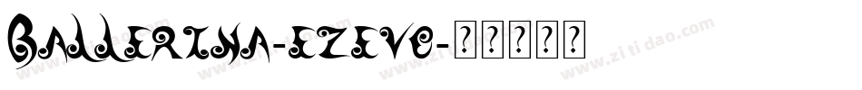 Ballerina-eZevO字体转换