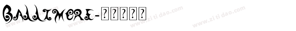 Ballimore字体转换