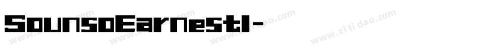 SounsoEarnestl字体转换