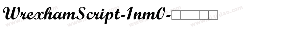 WrexhamScript-1nm0字体转换