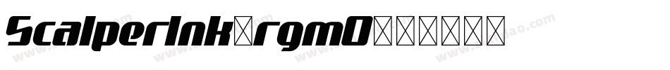 ScalperInk-rgmO字体转换