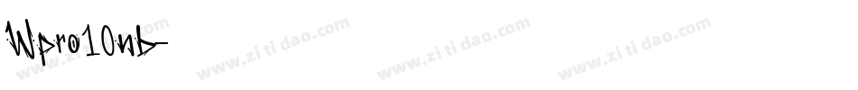 Wpro10nb字体转换