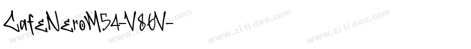 CafeNeroM54-V86V字体转换