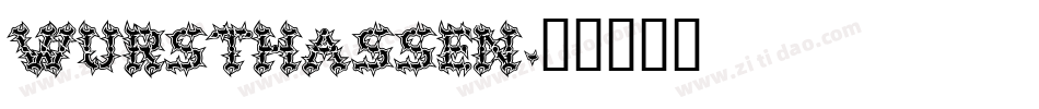 WurstHassen字体转换
