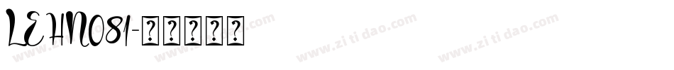 LEHN081字体转换