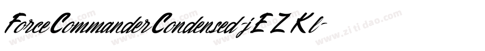 ForceCommanderCondensed-jEZKl字体转换