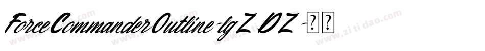 ForceCommanderOutline-lgZDZ字体转换