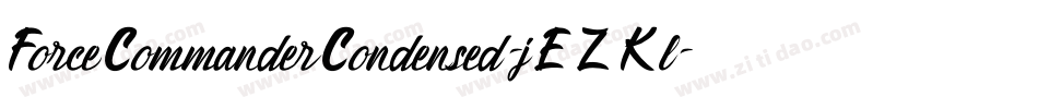 ForceCommanderCondensed-jEZKl字体转换