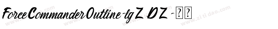 ForceCommanderOutline-lgZDZ字体转换