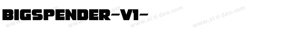 BigSpender-v1字体转换