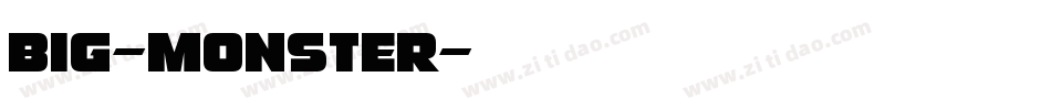 big-monster字体转换