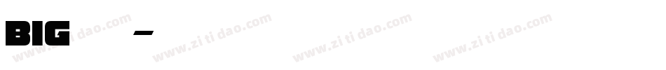 big字体字体转换