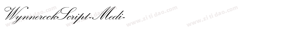 WynnerockScript-Medi字体转换