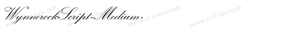 WynnerockScript-Medium字体转换