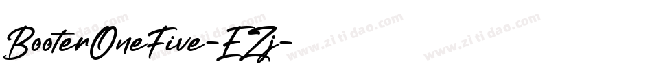BooterOneFive-EZj字体转换 BooterOneFive-EZj字体转换