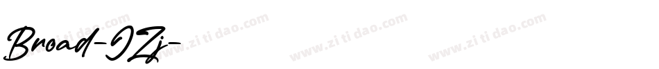 Broad-JZj字体转换 Broad-JZj字体转换