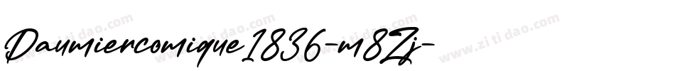 Daumiercomique1836-m8Zj字体转换