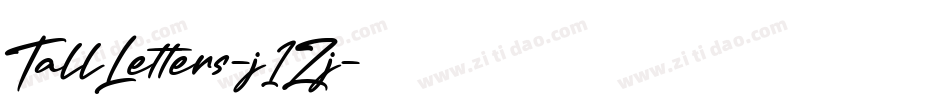 TallLetters-j1Zj字体转换