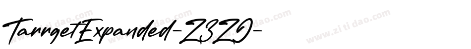 TarrgetExpanded-Z3ZJ字体转换