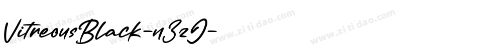 VitreousBlack-n3zJ字体转换