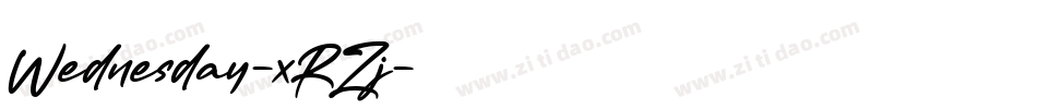 Wednesday-xRZj字体转换