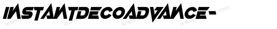 InstantDecoAdvance字体转换