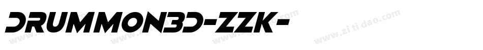 Drummon3D-ZZK字体转换