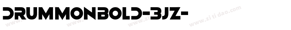DrummonBold-3jz字体转换