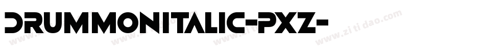 DrummonItalic-pxZ字体转换