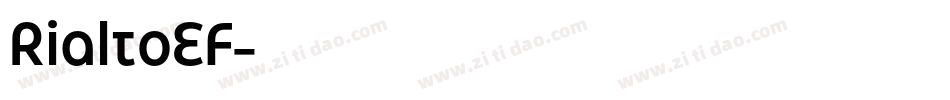 RialtoEF字体转换