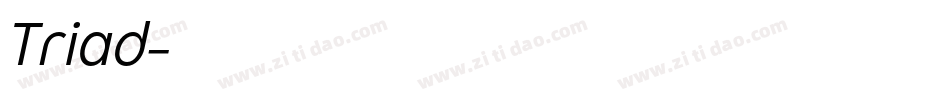 Triad字体转换