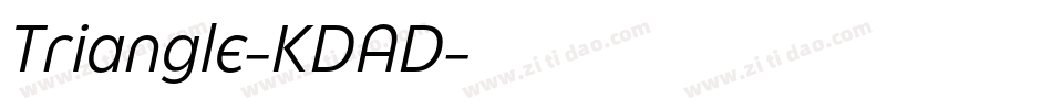 Triangle-KDAD字体转换 Triangle-KDAD字体转换