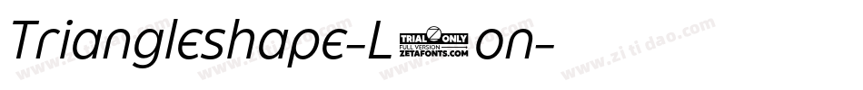 Triangleshape-L5on字体转换 Triangleshape-L5on字体转换