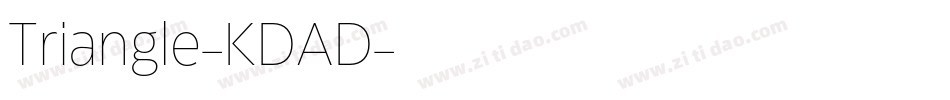 Triangle-KDAD字体转换 Triangle-KDAD字体转换