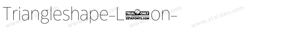 Triangleshape-L5on字体转换 Triangleshape-L5on字体转换