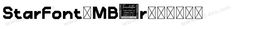 StarFont-MB9r字体转换