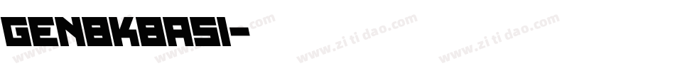 GenBkBasI字体转换