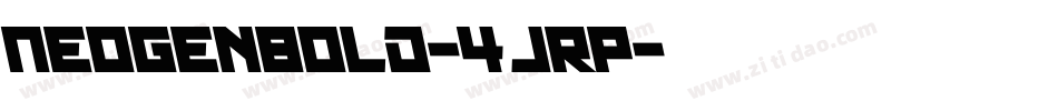 NeoGenBold-4jRp字体转换