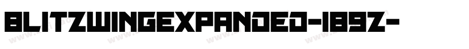 BlitzwingExpanded-189Z字体转换